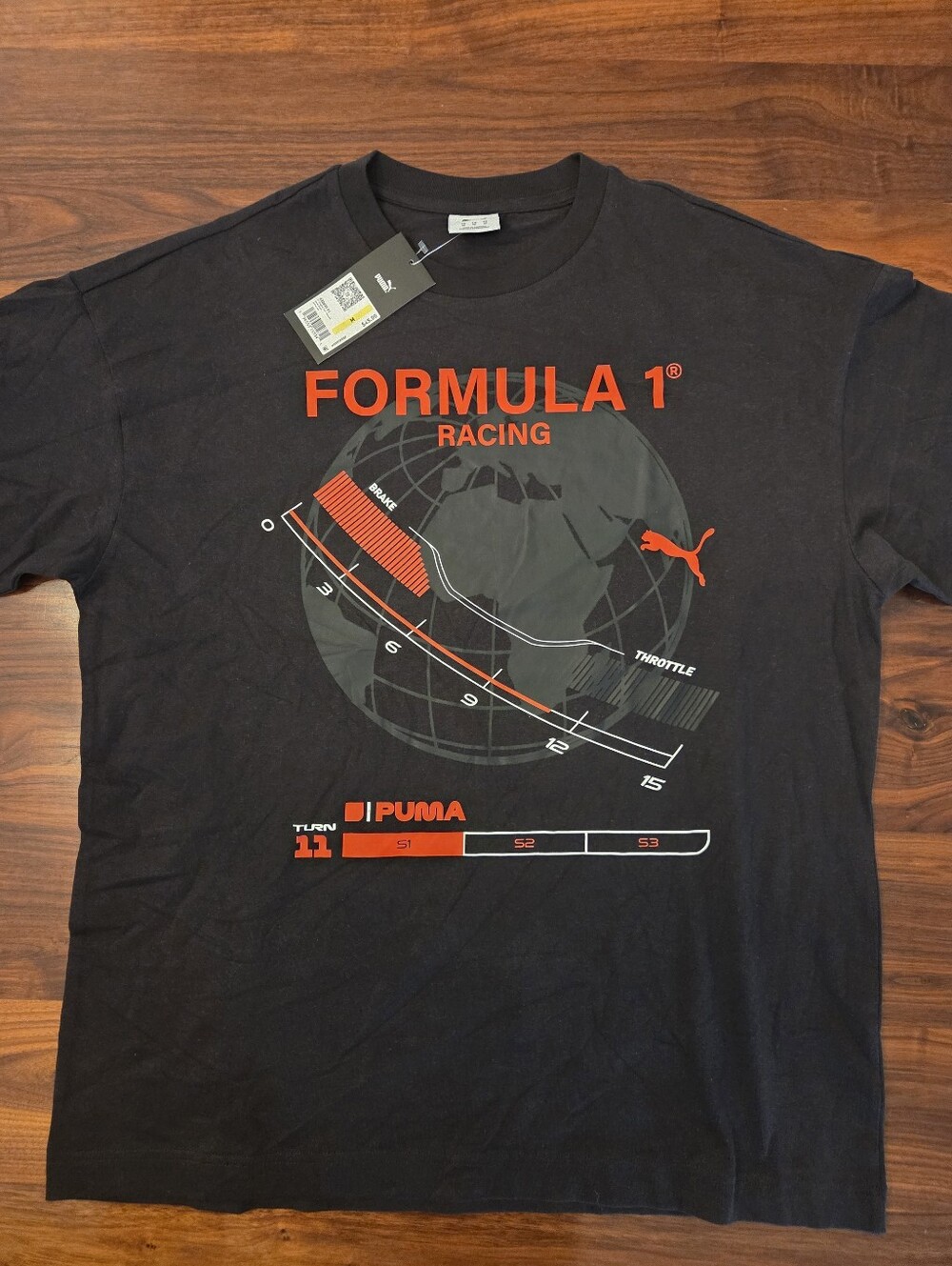 Puma F1 Relaxed Graphic Tee Mens Size Med